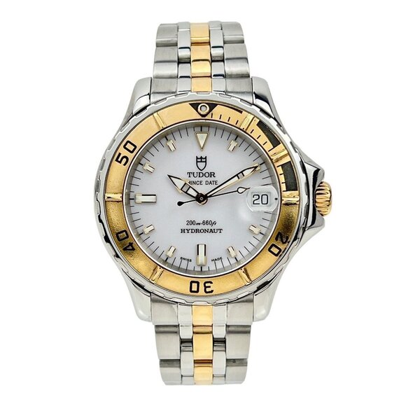 Tudor Prince Date Hydronaut 85193P Two Tone 36mm Automatic Men's Unisex Watch - Picture 1 of 9